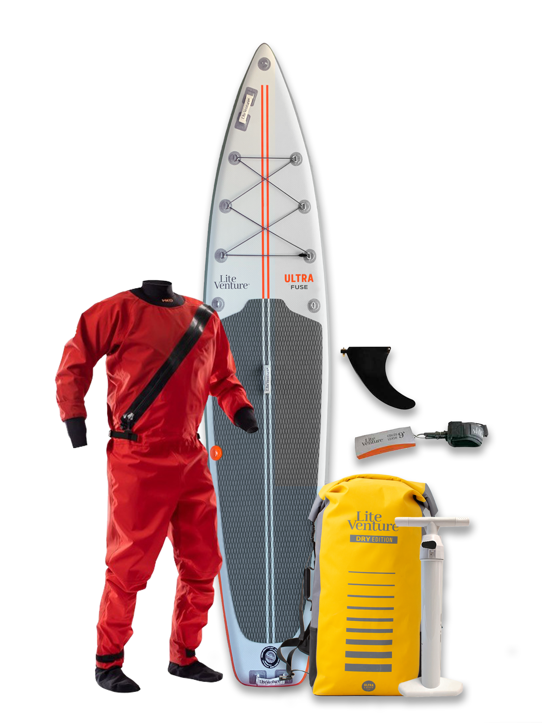FUSE-12'6" x 30" winter deal including drysuit