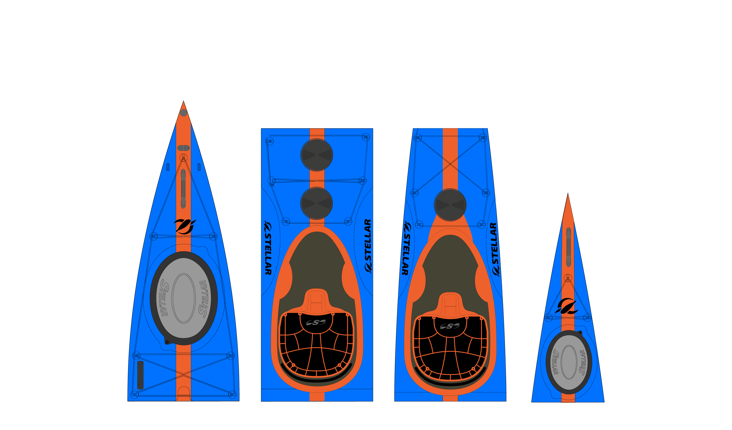 ST19 Mod-Multisport, teilbar-Tandem/Solo-blau orange