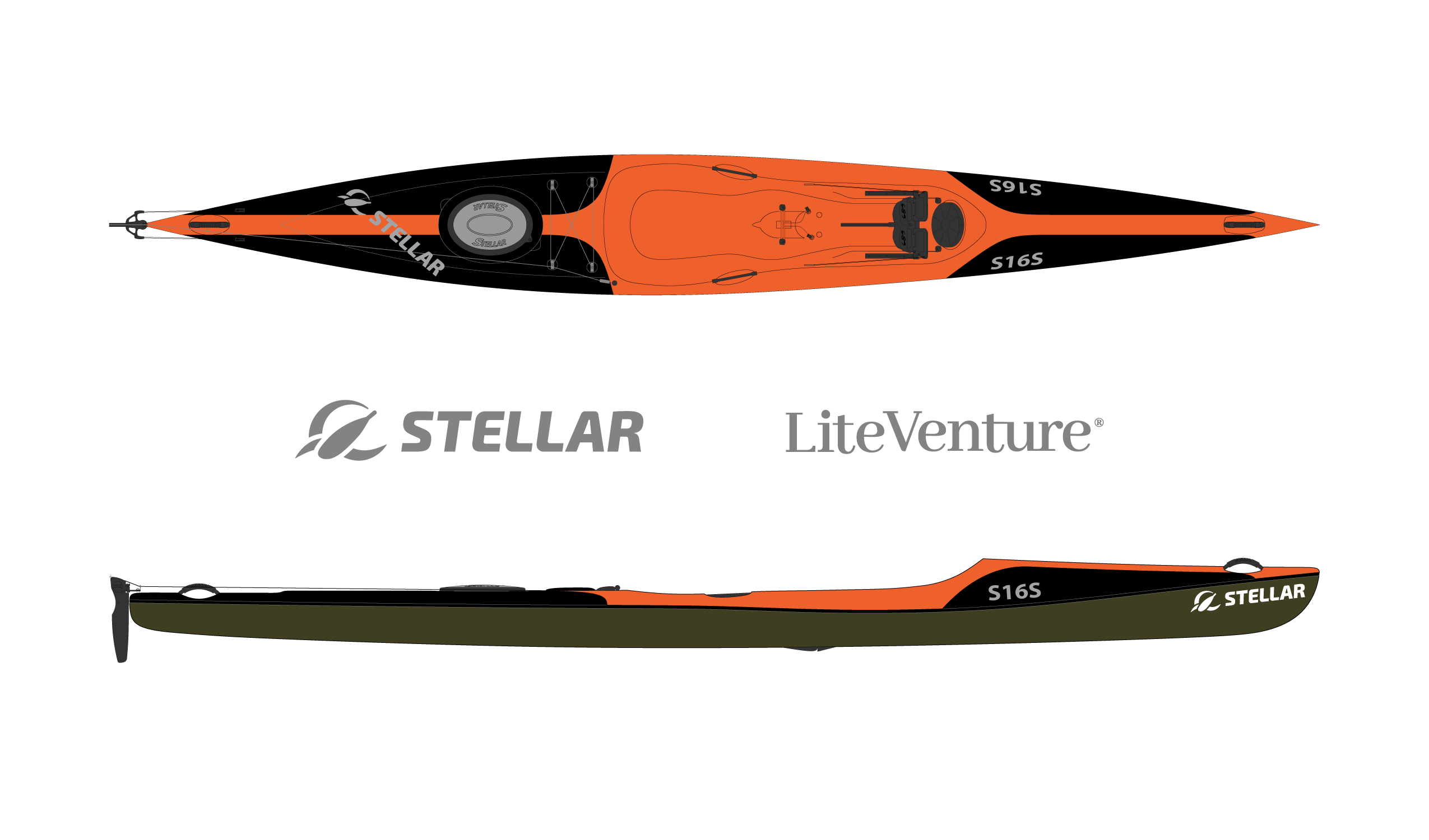 S16S G2 Kingfisher-Multisport-noir orange