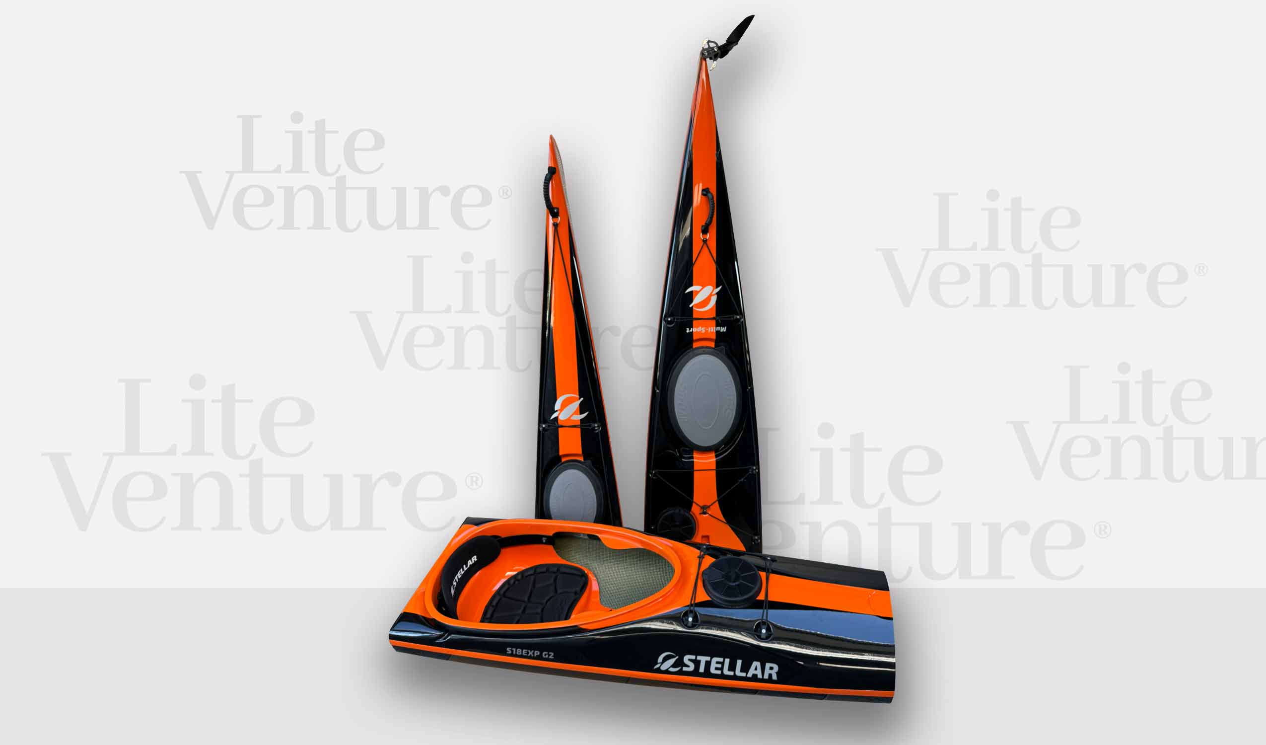 S18 Expedition G2-Multisport, teilbar-schwarz orange