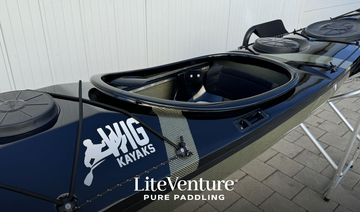 Hunter 520-C/K Layup – All Black & Carbon – Carbon Kevlar exposed carbon
