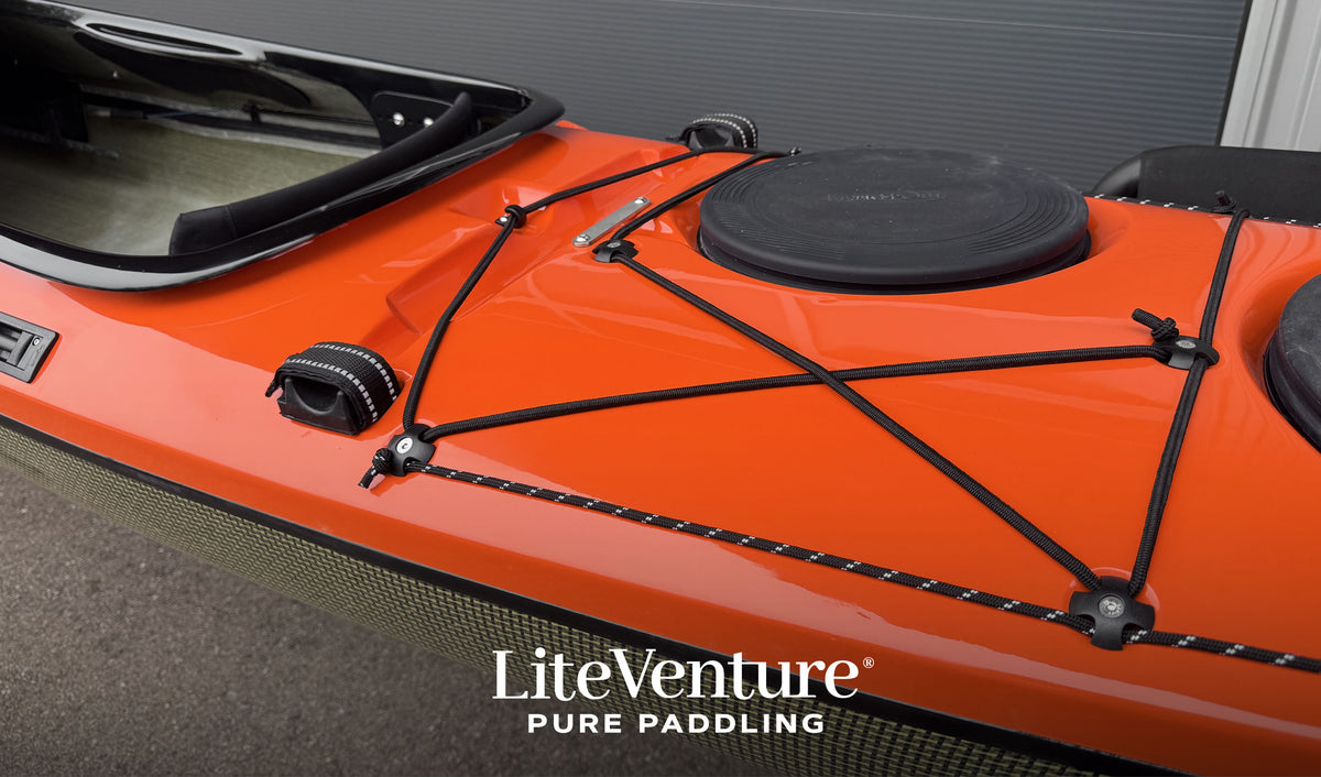 Mira 501 Seekajak-Carbon/Kevlar Layup-Orange/Schwarz/Sichtcarbon