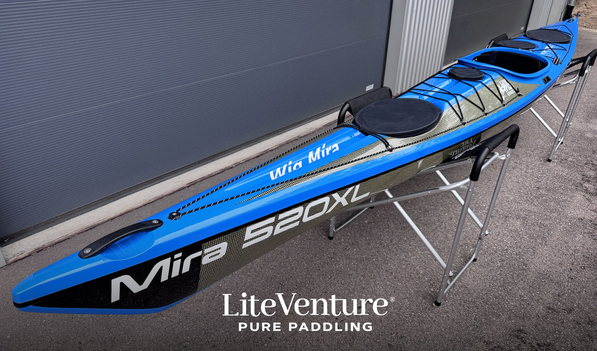 Mira 520XL-Carbon/Kevlar Layup-Naked Carbon/Skyblue