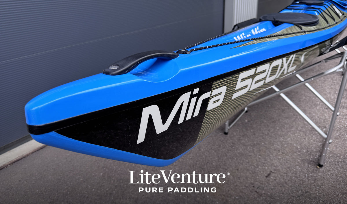 Mira 520XL-Carbon/Kevlar layup-Naked Carbon/Skyblue