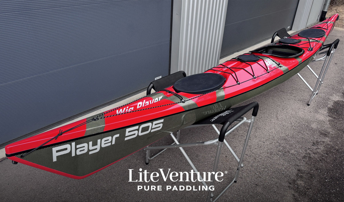 Player 505 Seekajak-Carbon/Kevlar Layup-Rot/Sichtcarbon
