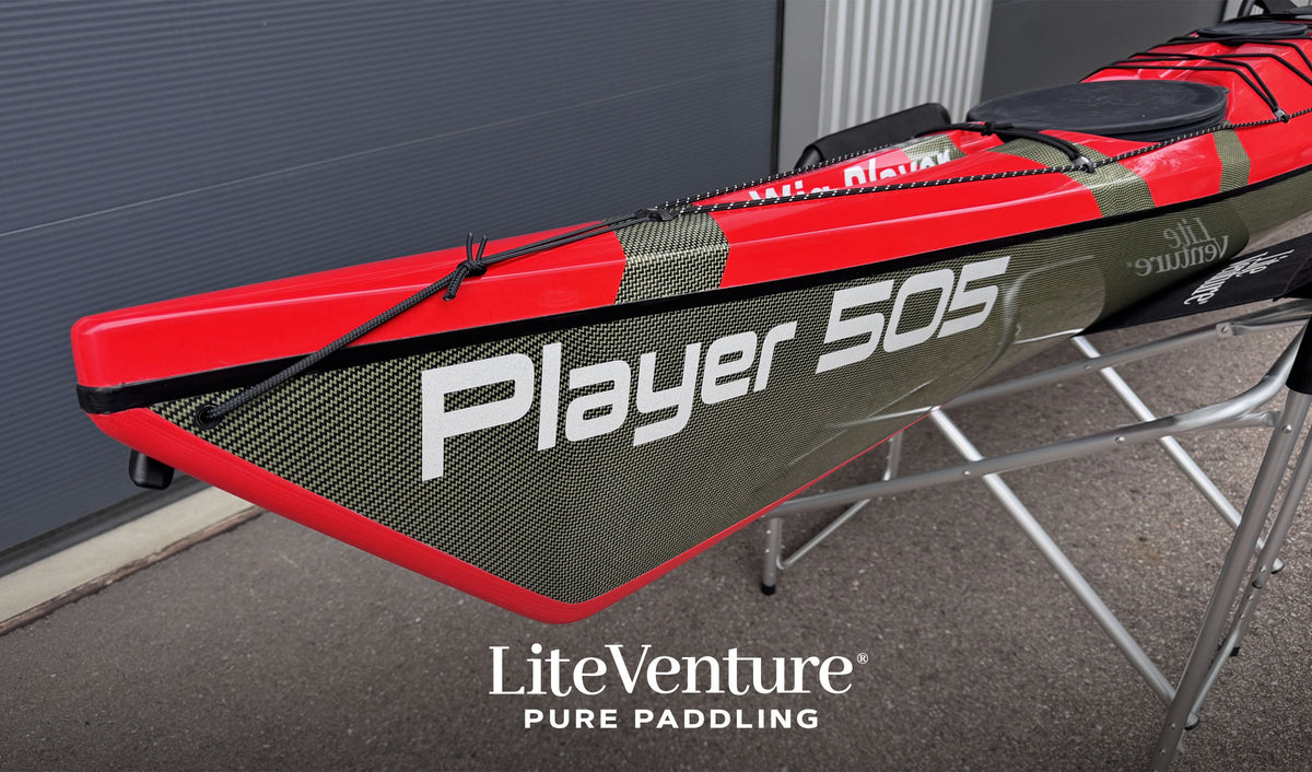 Player 505 Seekajak-Carbon/Kevlar Layup-Rot/Sichtcarbon