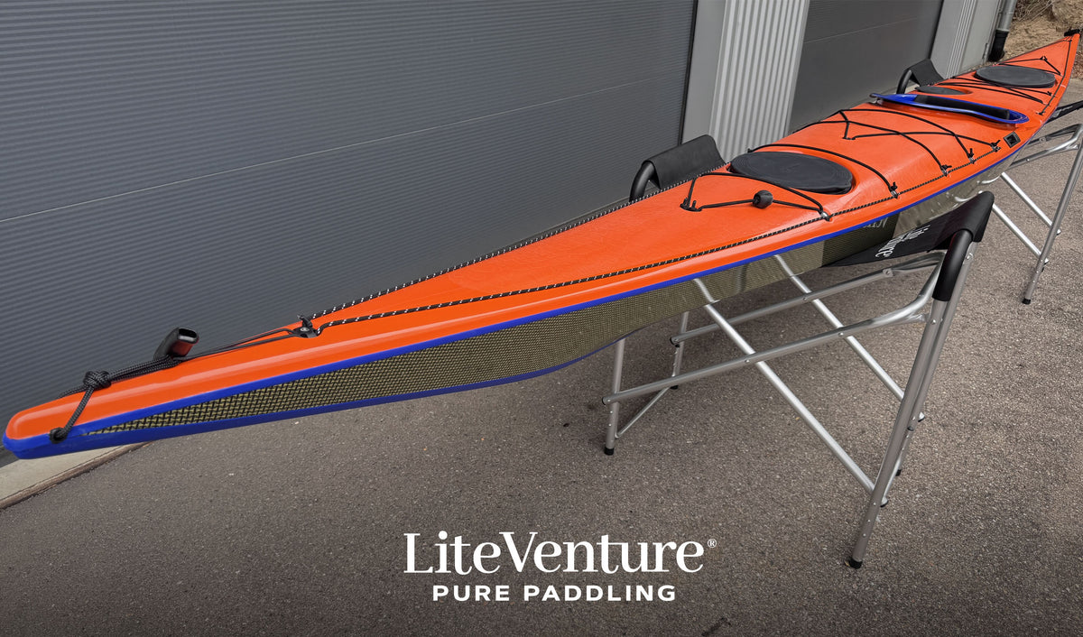 Greenland T-Carbon/Kevlar Layup-Orange/Blau mit Sichtcarbon