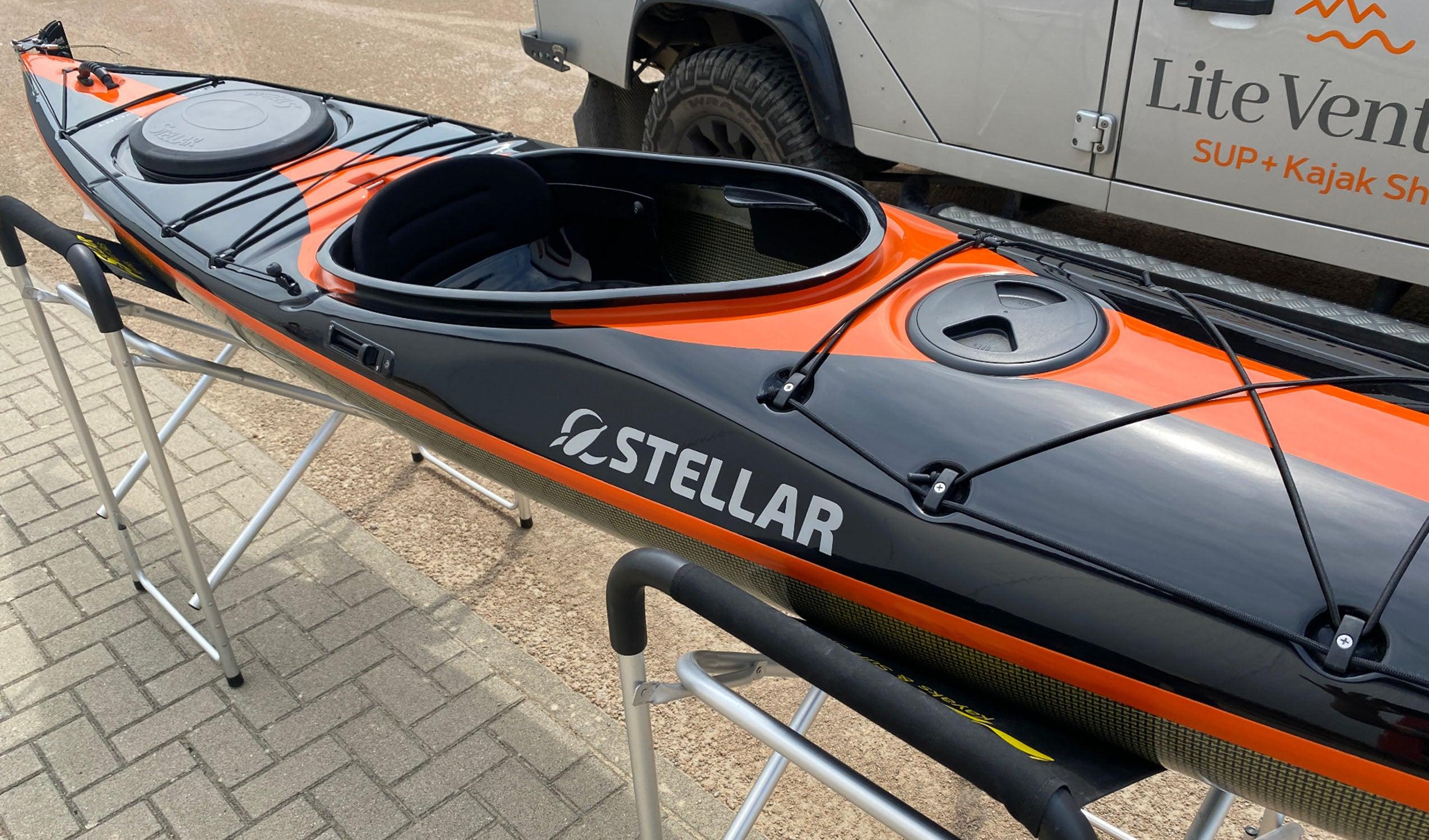 Produktbild von Kajak " S14 G2 Multisport-schwarz orange " der Marke STELLAR Lightweight für 3310.00 €. Erhältlich online bei Lite Venture ( www.liteventure.de )