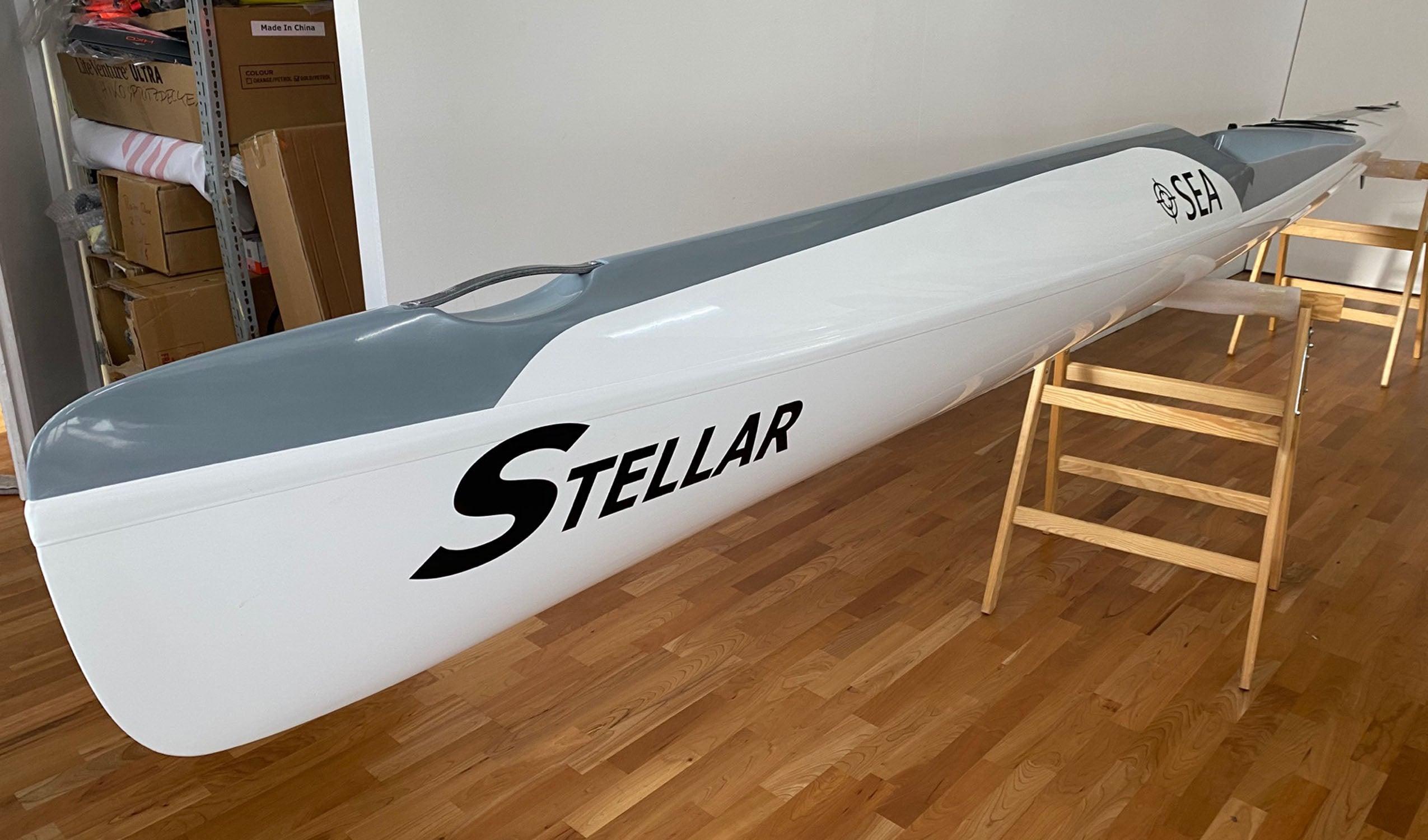 Produktbild von Kajak " SEA Excel-weiß grau " der Marke STELLAR Lightweight für 2490.00 €. Erhältlich online bei Lite Venture ( www.liteventure.de )