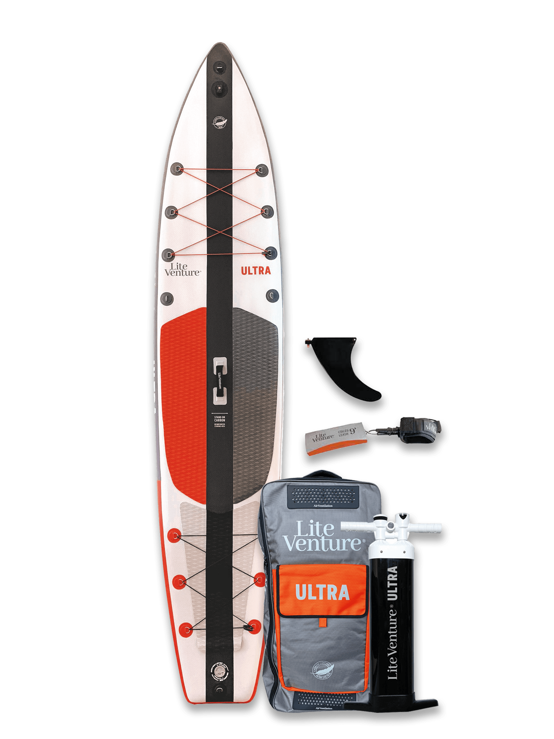 Produktbild von SUP " ULTRA Tour-12'6" x 30"-orange grau " der Marke Lite Venture für 1145.00 €. Erhältlich online bei Lite Venture ( www.liteventure.de )