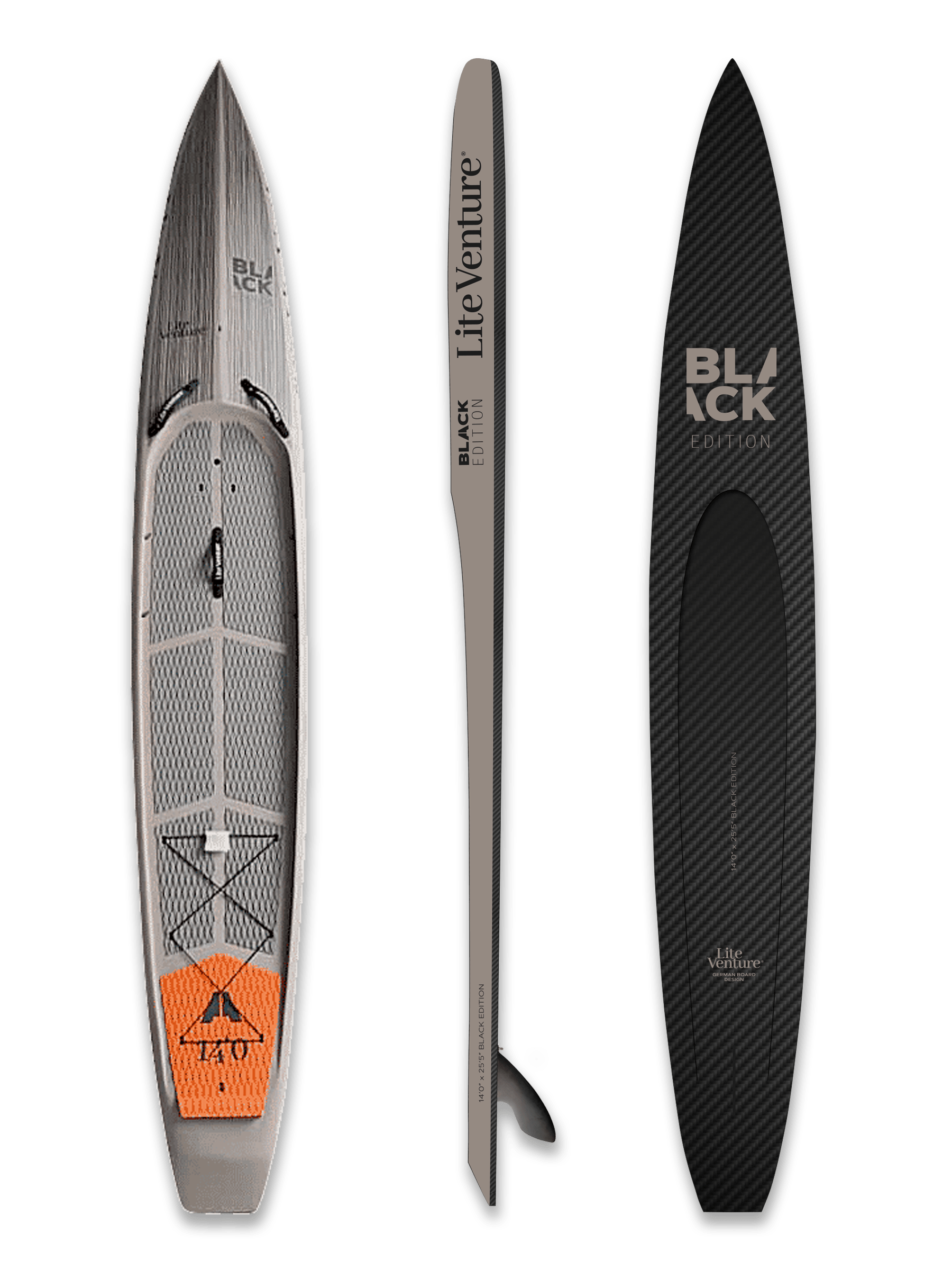 Produktbild von SUP " Black Carbon-14" x 24,5"-grau " der Marke Lite Venture für 2895.00 €. Erhältlich online bei Lite Venture ( www.liteventure.de )