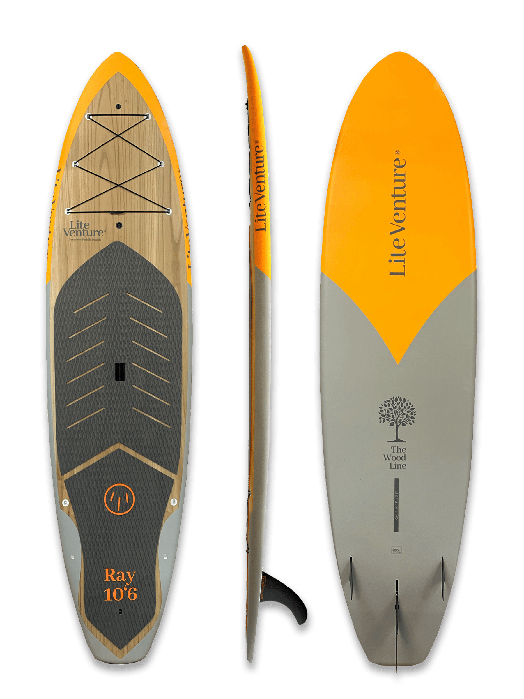 Produktbild von SUP " Ray-10'6" x 31,5"-orange grau " der Marke Lite Venture für 1595.00 €. Erhältlich online bei Lite Venture ( www.liteventure.de )